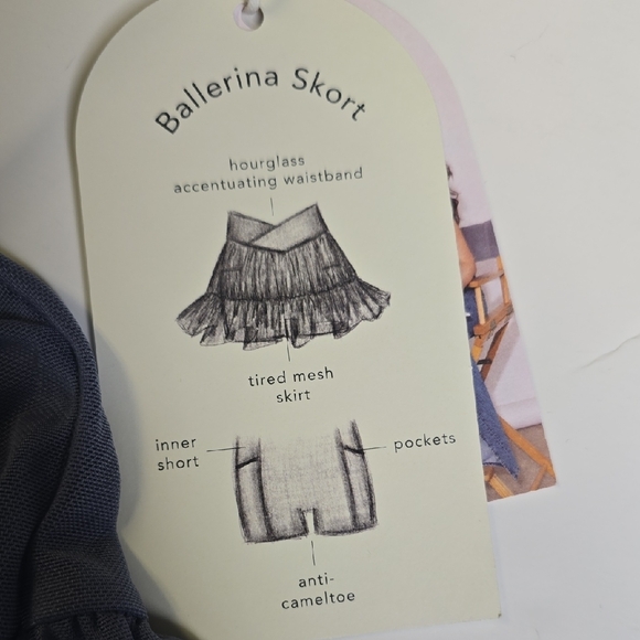 Chic Purple/Lavendar Tiered Skort - Picture 3 of 4